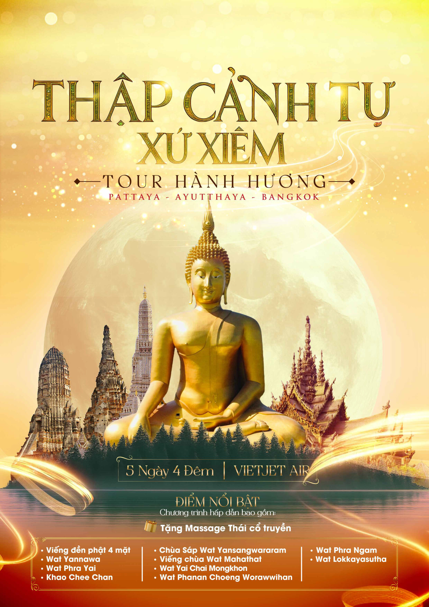 TOUR HÀNH HƯƠNG PHẬT GIÁO THÁI LAN