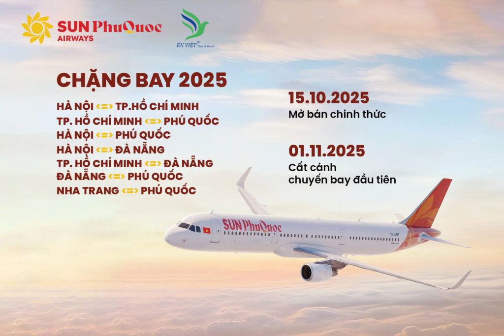 ÉN VIỆT | SUN PHÚ QUỐC AIRWAYS (SPA) CHÍNH THỨC MỞ BÁN VÉ 15/10/2025